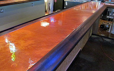 Epoxy counter tops are available in a wide array of base and chip colors to match any existing decor. Image Pros can customize the color of your epoxycounter tops to your choosing.